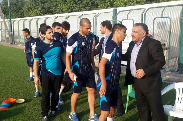 تصاویر/محمد مایلی‌کهن در تمرین استقلال خوزستان