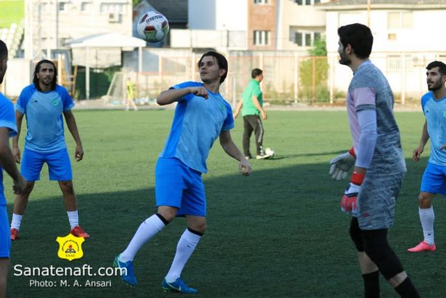 نماهایی از تمرین نفت آبادان در شهر باران